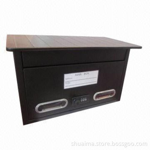 Deluxe Steel Mailbox, Measures 375 x 230 x 180mm, Combination Lock, Keys are Not Needed